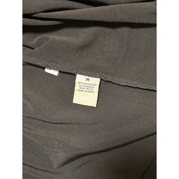 Ivy Road Size M Black Knee Length Shift Dress with Bell Sleeves - Picture 6 of 8